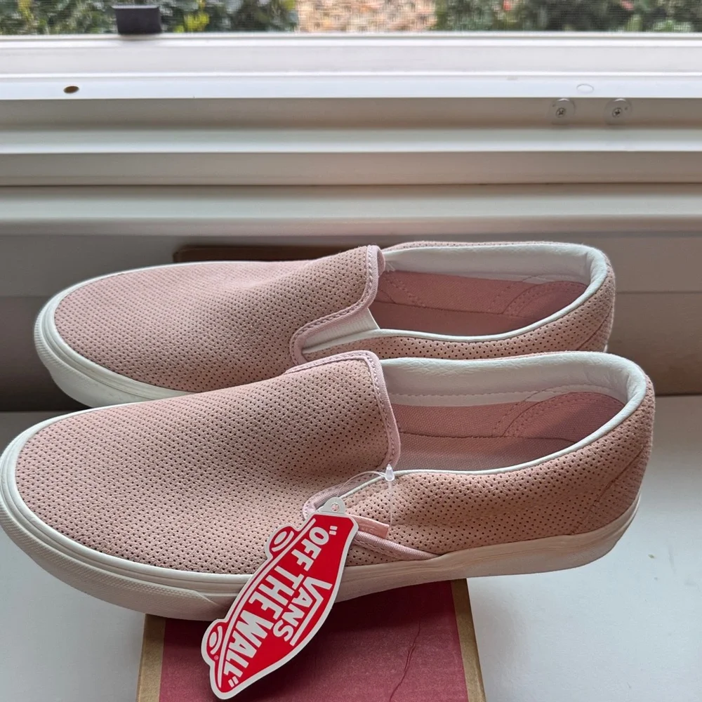 Vans classic suede slip-on sneaker, blush colored. NWT. - Picture 2 of 6